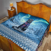 Iceland Christmas Quilt Icelandic Yule Cat - Wonder Print Shop