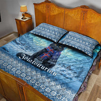 Iceland Christmas Quilt Bed Set Icelandic Yule Cat - Wonder Print Shop