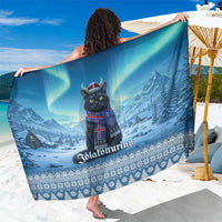 Iceland Christmas Sarong Icelandic Yule Cat - Wonder Print Shop