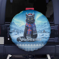 Iceland Christmas Spare Tire Cover Icelandic Yule Cat - Wonder Print Shop