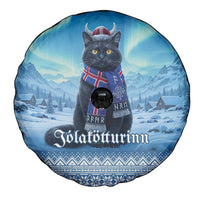 Iceland Christmas Spare Tire Cover Icelandic Yule Cat - Wonder Print Shop