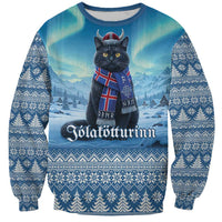 Iceland Christmas Sweatshirt Icelandic Yule Cat LT19