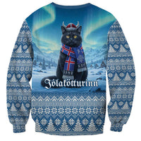 Iceland Christmas Sweatshirt Icelandic Yule Cat LT19