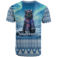 Iceland Christmas T Shirt Icelandic Yule Cat LT19