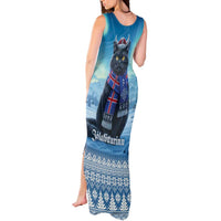 Iceland Christmas Tank Maxi Dress Icelandic Yule Cat LT19