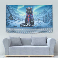 Iceland Christmas Tapestry Icelandic Yule Cat - Wonder Print Shop