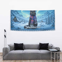 Iceland Christmas Tapestry Icelandic Yule Cat - Wonder Print Shop