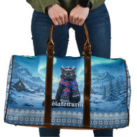 Iceland Christmas Travel Bag Icelandic Yule Cat - Wonder Print Shop