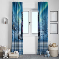 Iceland Christmas Window Curtain Icelandic Yule Cat - Wonder Print Shop