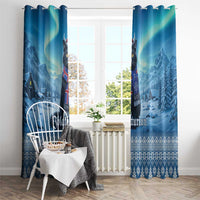 Iceland Christmas Window Curtain Icelandic Yule Cat - Wonder Print Shop