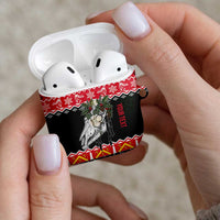 Personalized Anglesey Wales Christmas AirPods Case Mari Lwyd Celtic Knot Style - Wonder Print Shop