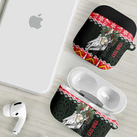 Personalized Anglesey Wales Christmas AirPods Case Mari Lwyd Celtic Knot Style - Wonder Print Shop