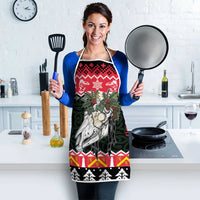 Personalized Anglesey Wales Christmas Apron Mari Lwyd Celtic Knot Style - Wonder Print Shop