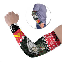 Personalized Anglesey Wales Christmas Arm Sleeves Mari Lwyd Celtic Knot Style - Wonder Print Shop