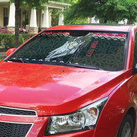 Personalized Anglesey Wales Christmas Auto Sun Shade Mari Lwyd Celtic Knot Style - Wonder Print Shop