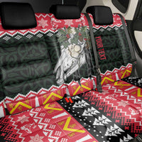 Personalized Anglesey Wales Christmas Back Car Seat Cover Mari Lwyd Celtic Knot Style - Wonder Print Shop
