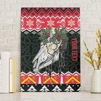 Personalized Anglesey Wales Christmas Canvas Wall Art Mari Lwyd Celtic Knot Style - Wonder Print Shop
