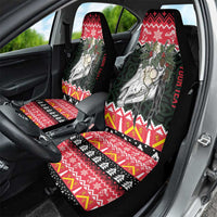 Personalized Anglesey Wales Christmas Car Seat Cover Mari Lwyd Celtic Knot Style - Wonder Print Shop