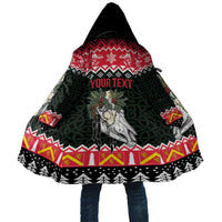 Personalized Anglesey Wales Christmas Cloak Mari Lwyd Celtic Knot Style - Wonder Print Shop