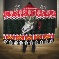 Personalized Anglesey Wales Christmas Hooded Blanket Mari Lwyd Celtic Knot Style - Wonder Print Shop