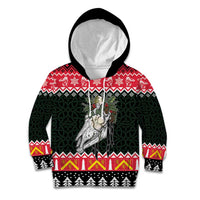 Personalized Anglesey Wales Christmas Kid Hoodie Mari Lwyd Celtic Knot Style - Wonder Print Shop
