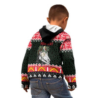 Personalized Anglesey Wales Christmas Kid Hoodie Mari Lwyd Celtic Knot Style - Wonder Print Shop