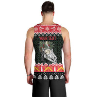 Personalized Anglesey Wales Christmas Men Tank Top Mari Lwyd Celtic Knot Style - Wonder Print Shop