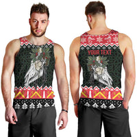 Personalized Anglesey Wales Christmas Men Tank Top Mari Lwyd Celtic Knot Style - Wonder Print Shop