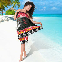 Personalized Anglesey Wales Christmas Sarong Mari Lwyd Celtic Knot Style - Wonder Print Shop