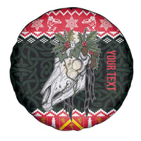 Personalized Anglesey Wales Christmas Spare Tire Cover Mari Lwyd Celtic Knot Style - Wonder Print Shop