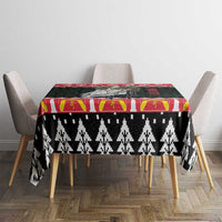 Personalized Anglesey Wales Christmas Tablecloth Mari Lwyd Celtic Knot Style - Wonder Print Shop