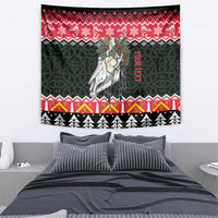 Personalized Anglesey Wales Christmas Tapestry Mari Lwyd Celtic Knot Style - Wonder Print Shop