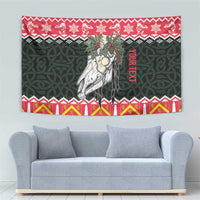 Personalized Anglesey Wales Christmas Tapestry Mari Lwyd Celtic Knot Style - Wonder Print Shop