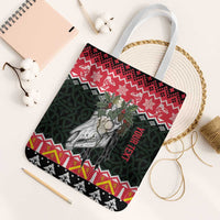 Personalized Anglesey Wales Christmas Tote Bag Mari Lwyd Celtic Knot Style - Wonder Print Shop