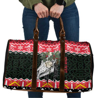 Personalized Anglesey Wales Christmas Travel Bag Mari Lwyd Celtic Knot Style - Wonder Print Shop
