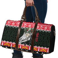 Personalized Anglesey Wales Christmas Travel Bag Mari Lwyd Celtic Knot Style - Wonder Print Shop