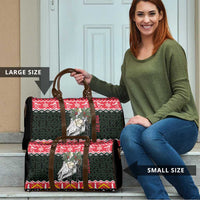 Personalized Anglesey Wales Christmas Travel Bag Mari Lwyd Celtic Knot Style - Wonder Print Shop