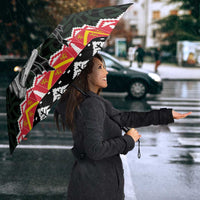 Personalized Anglesey Wales Christmas Umbrella Mari Lwyd Celtic Knot Style - Wonder Print Shop