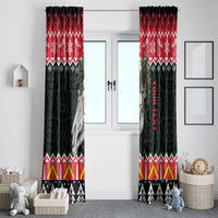 Personalized Anglesey Wales Christmas Window Curtain Mari Lwyd Celtic Knot Style - Wonder Print Shop