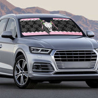 Anglesey Wales Christmas Auto Sun Shade Pink Mari Lwyd Welsh Celtic Knot - Wonder Print Shop