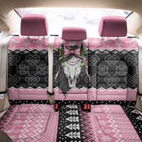 Anglesey Wales Christmas Back Car Seat Cover Pink Mari Lwyd Welsh Celtic Knot - Wonder Print Shop