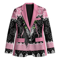 Anglesey Wales Christmas Blazer Pink Mari Lwyd Welsh Celtic Knot - Wonder Print Shop