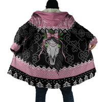 Anglesey Wales Christmas Cloak Pink Mari Lwyd Welsh Celtic Knot - Wonder Print Shop