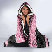Anglesey Wales Christmas Hooded Blanket Pink Mari Lwyd Welsh Celtic Knot - Wonder Print Shop