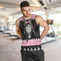 Anglesey Wales Christmas Men Tank Top Pink Mari Lwyd Welsh Celtic Knot - Wonder Print Shop
