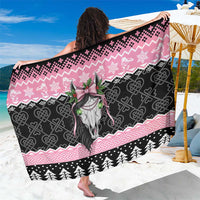 Anglesey Wales Christmas Sarong Pink Mari Lwyd Welsh Celtic Knot - Wonder Print Shop