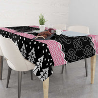 Anglesey Wales Christmas Tablecloth Pink Mari Lwyd Welsh Celtic Knot - Wonder Print Shop