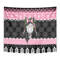 Anglesey Wales Christmas Tapestry Pink Mari Lwyd Welsh Celtic Knot - Wonder Print Shop
