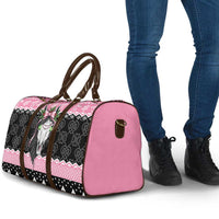 Anglesey Wales Christmas Travel Bag Pink Mari Lwyd Welsh Celtic Knot - Wonder Print Shop