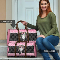 Anglesey Wales Christmas Travel Bag Pink Mari Lwyd Welsh Celtic Knot - Wonder Print Shop